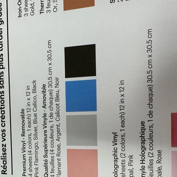 Cricut Materials Value Pack With Premium Vinyl Iron-On Transfer Tape & Weeder 12 - Picture 5 of 12